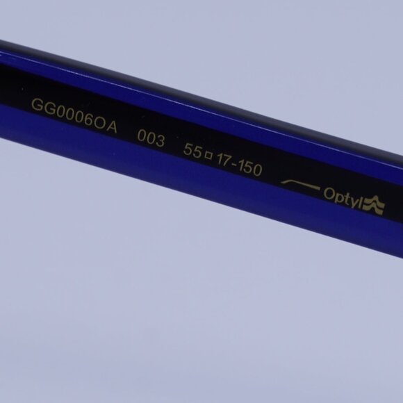 Gucci GG0006OA 003 Eyeglasses Havana 55mm Rectangle Frame - Picture 6 of 10